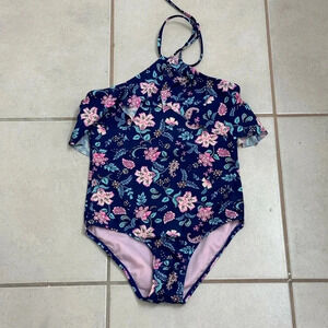 Summer‎ Crush blue Open back girls swimsuit size 12